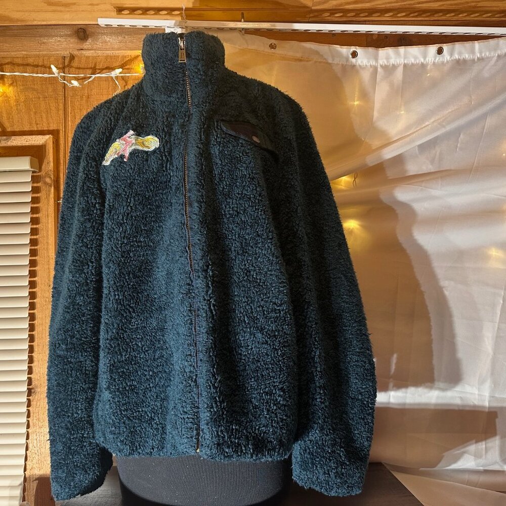 Unique Patchwork Pendleton Teddy Jacket Xl - image 3